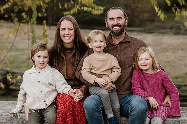 John Hartin and his family